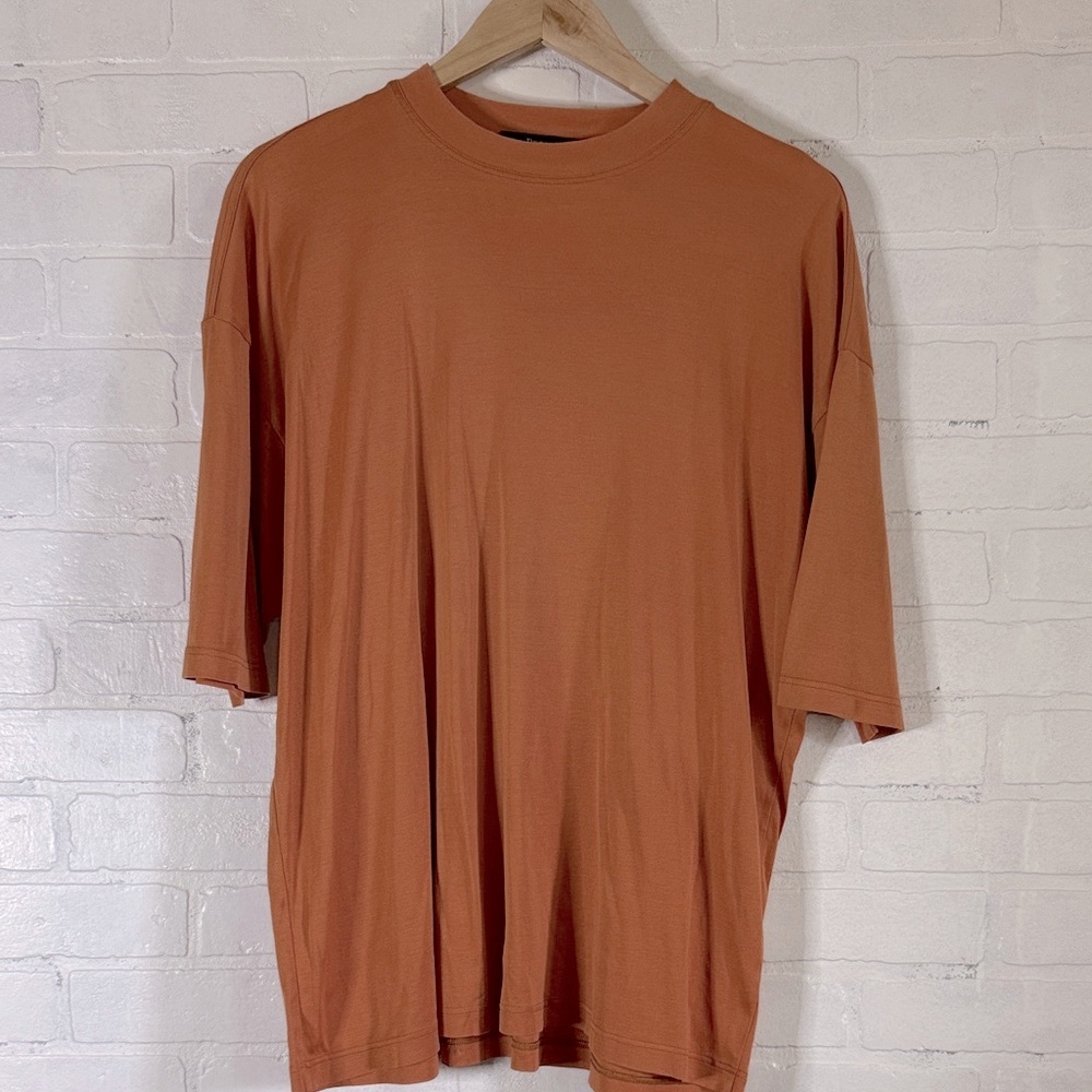 Bernini Made In Italy Crewneck Orange T Shirt size XLARGE